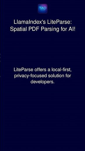 LlamaIndex's LiteParse: Spatial PDF Parsing for AI!