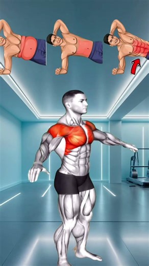 Burn Chest Fat SUPER FAST! 🔥 Top Exercises for Sculpting Your Upper Body💪 #workout #abs