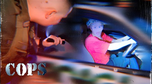 A guy in slip-on UGGs tries to outrun Alameda County Sheriff's Office, Okaloosa County Sheriff's Office catches a driver playing chicken with pedestrians, and Spokane County Sheriff's Office stops a man climbing out the window of a $400 art project he calls a car. Exclusively on Fox Nation | COPS