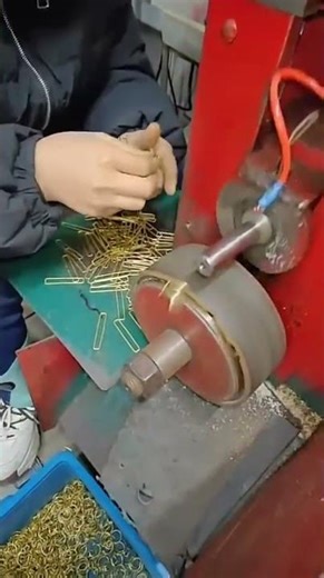 Coiling process of copper collars