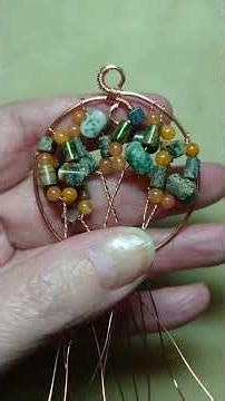 Making a Tree-of-life Pendant (Number 235) with Assorted Beads