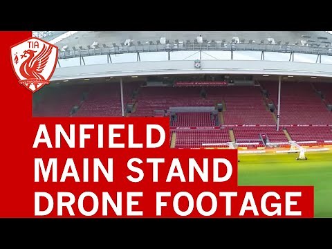 Anfield's new Main Stand - Drone footage shows construction progress