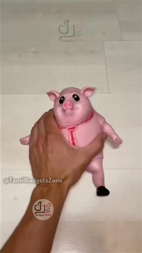 DIY Pink Pig Stress Relief Toy. Soft and Stretchable Squeeze Toy. Tamil Gadgets Zone #shorts #tamil