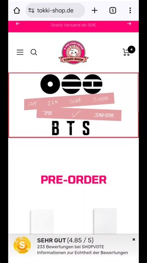 @tokkishop.de on Instagram: "ARMY, it’s finally happening 💜🔥 BTS “ARIRANG” is now available for PRE-ORDER at TOKKI-SHOP! Secure your albums now and don’t miss out on the Weverse POB gifts 🎁✨ Limited benefits = don’t wait too long 👀 📦 Fast & reliable shipping from Germany (EU-wide) 💜 Official K-Pop albums & merchandise 🛒 Pre-order here: https://f.mtr.cool/wologfyryd Which version of the album are you getting? 👇💿 #BTS #ARIRANG #BTSARIRANG #ARMY #BTSPreorder #WeversePOB #POB #KpopAlbums #T