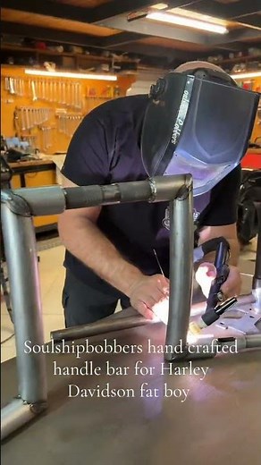 Custom Handlebar Fatboy - SSB customs #custommotorcycle #harleydavidson #harley #handlebar #fatboy