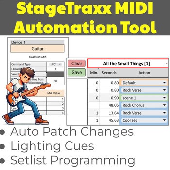 StageTraxx MIDI Automation Tool | Auto Patch Changes   Cue Programming