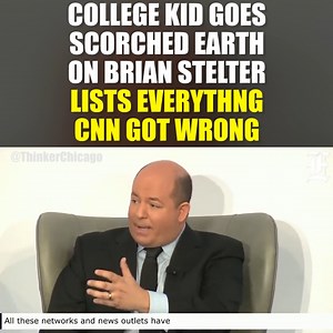 Watch as this college student fact checks CNN's Brian Stelter. READ MORE: https://washex.am/37vihBT | Washington Examiner