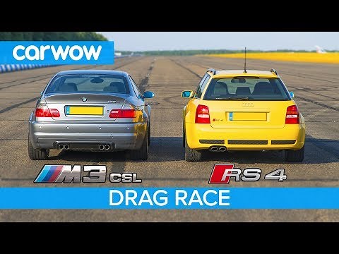 BMW M3 CSL vs Audi RS4 B5 - DRAG RACE, ROLLING RACE & Review