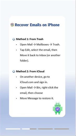 Recover Deleted Emails on iPhone/Android/Local #emailmanagement #filerecovery