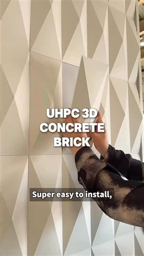 Mark Sun on Instagram: "Super easy to install, meet the upgraded UHPC 3D Concrete Brick! We’ve revamped it with a magnetic backplate, installation is a total breeze! #concrete #concretebricks #wallart #featurewall #design #designer #storedesign #storefront #hoteldesign"