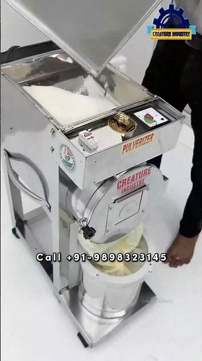 Sugar grinding in pulveriser machine | Pulveriser machine #pulverisermachine #shorts