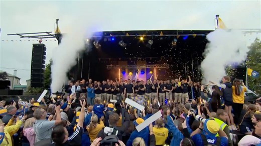 7.1K views · 90 reactions | Watch and listen back to the speeches and presentation of the players and staff at the homecoming event for the All-Ireland winning Clare hurlers in Ennis on Monday, 22nd July. There was a rapturous reception from the crowd of more than 35,000 people who turned out to welcome the champions home. An Clár Abu! | Clare County Council | Facebook