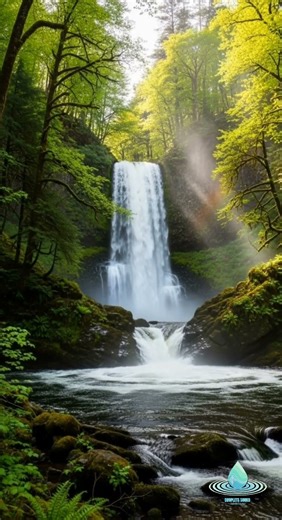 Relaxing Waterfall Sounds for Deep Calm 🌊✨" | Sleep, Meditation & Stress Relief