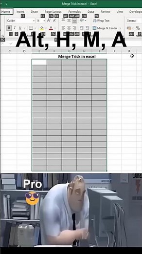 Merge Trick in Excel 🔥 | Combine Cells Smartly!