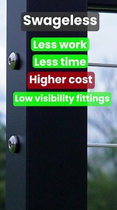 Swaged or swageless?  You don’t have to pick a favorite — but we bet you will. Both styles offer a clean, secure finish for your cable railing… but the install process? Totally different. ⚙️ Watch the reel to see the difference in action, and find what works best for your project.  Follow us for more deck hacks & cable railing tips!  #DeckDesign #CableRailing #SwagedVsSwageless #DeckBuildingTips #OutdoorLiving #DeckGoals | DecksDirect | Facebook