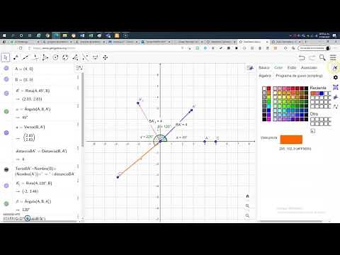 Vectores Coordenadas Polares en Geogebra