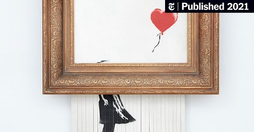 Banksy’s Shredding Artwork Is Auctioned for $25.4 Million at Sotheby’s (Published 2021)