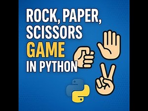 Your First Python Game! Rock, Paper, Scissors in Python Tutorial
