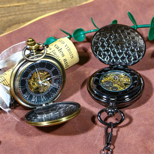 Personalized Pocket Watch,personalized Watch,engraved Pocket Watch,pocket Watch With Chain,wedding Day Gift for Dad,unique Gifts for Dad - Etsy