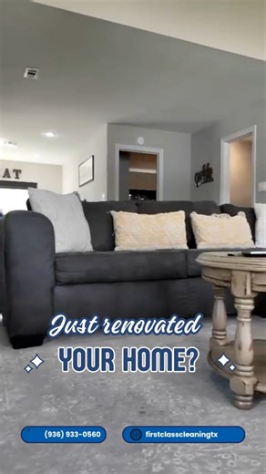 🧽 Renovations leave behind dust, debris, and grime. A thorough post-construction cleaning gets your home fresh, safe, and spotless—ready to enjoy immediately! 🌐 Visit us at www.FirstClassCleaningTX.com 📱📞 Call us at (936) 933-0560 and mention you saw us online! 🧹 Clean finishes are the final step to every great remodel 🧴 #PostConstructionCleaningLivingstonTX #AfterRenovationCleaningLivingston #ResidentialConstructionCleanupLivingstonTX #DustRemovalLivingstonTX #PostConstructionCleaningNear