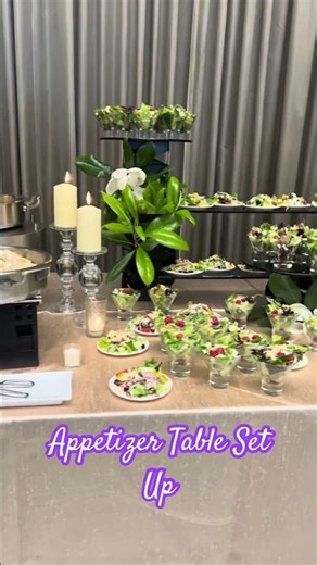 Appetizer Table Set Up