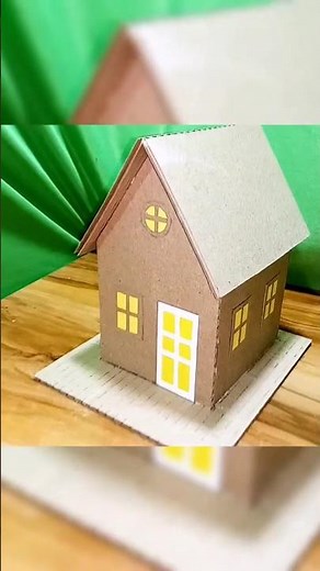 School Project Cardboard House