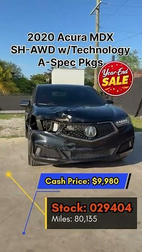 🚗 2020 Acura MDX SH-AWD w/Technology A-Spec Pkgs