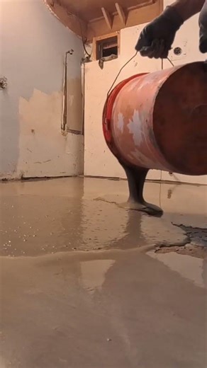 Levelling floor using self-levelling cement. #anotherbrickinthewall #diy #toronto #interiordesign