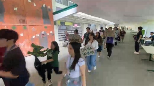 Students of De La Salle University in Manila walk out of their classes on Tuesday, February 3, 2026, to rally against a tuition fee increase slated for the next academic year. I Video by Jimmy A. Domingo | SunStar Philippines