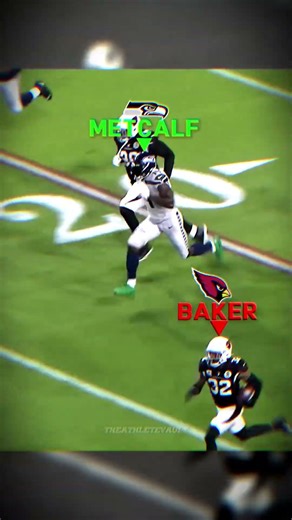 DK Metcalf CHASED Budda Baker Down... 😳 #shorts #nfl #footballshorts