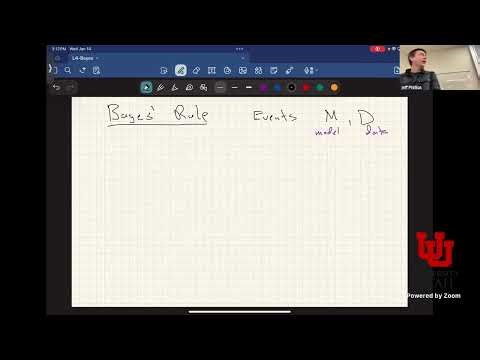 UUtah CS 3190 Foundations of Data Analysis | Spring 2026 | Bayes' Rule and MLEs