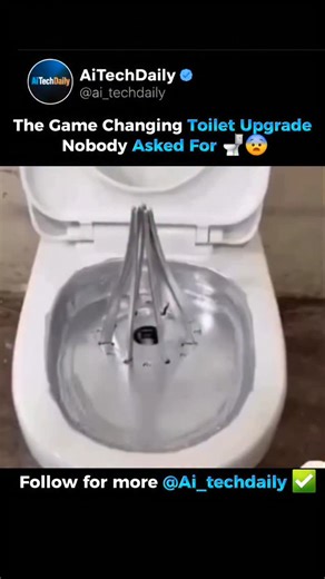 AITechDaily on Instagram: "A designer just unveiled a high-tech toilet prototype with mechanical arms that adjust your posture for the so-called perfect bathroom position. The idea: better alignment, less strain, smoother… results. The reality: it looks like a sci-fi throne nobody asked for. From heated seats to smart bidets, bathroom tech keeps evolving - but robot-assisted positioning might be peak over-engineering. Proof that sometimes innovation exists simply because it can. Follow for more 