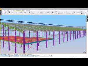 Large Span Portal Frame Mega-structure | Tekla Structures