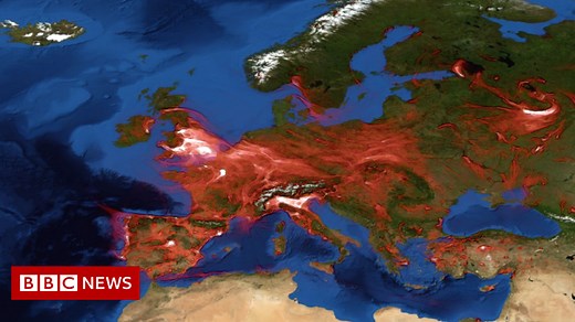 Watch how air pollution moves across Europe