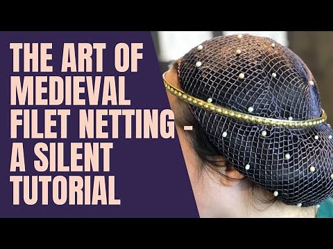 Filet knitting or netting, a tutorial