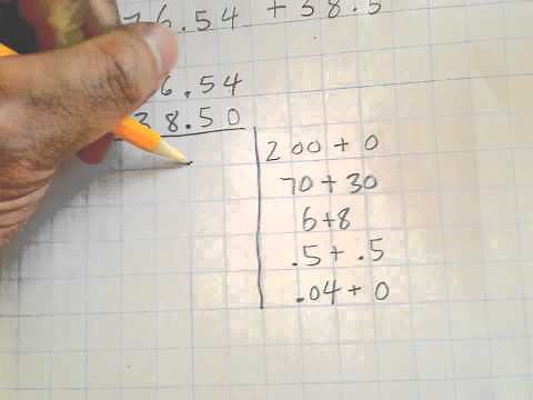 Partial Sums with Decimals