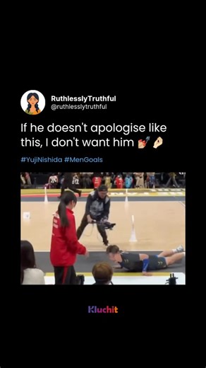 Japanese volleyball star Yuji Nishida is breaking the internet after his "sliding apology" during the SV.League All-Star Game (February 1, 2026). After a stray serve accidentally hit a courtside official, the 26-year-old captain performed a dramatic, face-down slide across the court to offer his respects. ​The moment has gone viral globally as the new "gold standard" for apologies, blending elite athleticism with a hilarious touch of humility. Video credits: @harulovesvolleyball/ X ​#YujiNishida