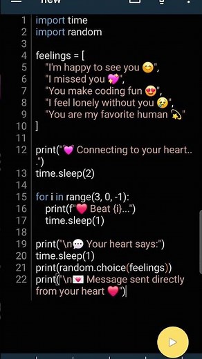 💖 When Python Connects To Your Heart 💻❤️ | Emotional AI Code✨️
