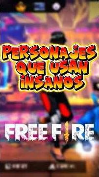 PERSONAJES QUE USAN INSANOS EN FREE FIRE 😳 #freefire #shorts