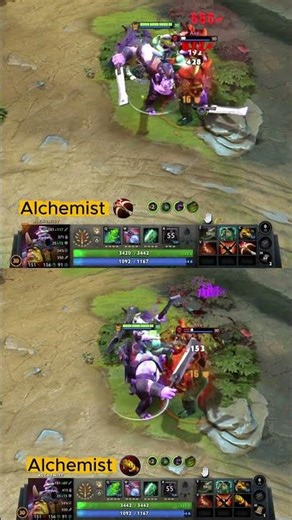 Alchemist MKB vs Daedalus 😱 Same Items – Which Hits Harder? | Dota 2 #shorts