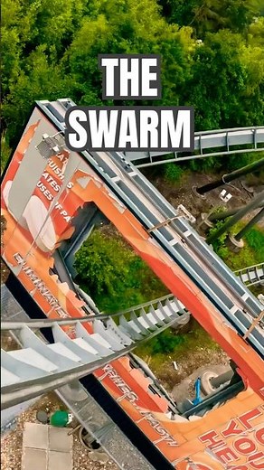 I love The Swarm Rollercoaster at Thorpe Park ✨🎢👽 On Ride POV Front Row #rollercoaster #thorpepark