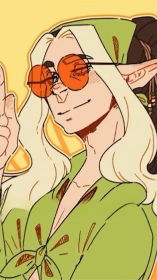This hippie elf artwork proves you only need a few colors to create stunning character art