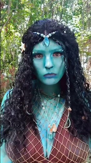 My first experience with full Avatar body paint! 🌿🩵 #megacon #cosplay #avatar #bodypaint #costume