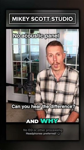 Studio Secret: Acoustic Panels Make HUGE Sound Difference! #shorts