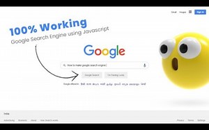 如何使用 Html CSS 和 Javascript 制作可工作的 Google 搜索引擎网站