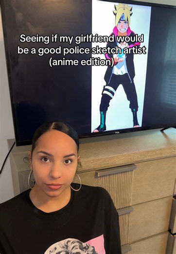 Seeing if my girlfriend can draw anime police sketches