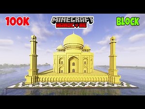 I BUILT Taj Mahal in MINECRAFt Hardcore