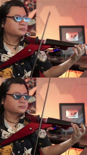 FLAMEWALL but add EXTRA VIOLIN #GeometryDash