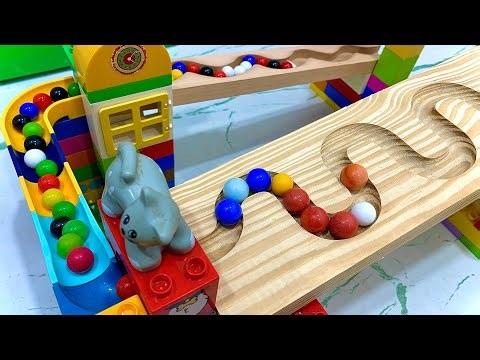 ULTIMATE Hybrid Marble Run! LEGO + HABA Wave Coaster Build & Race
