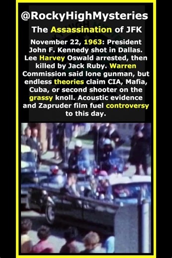 The Assassination of JFK #HistoryMystery #UnsolvedMysteries #HistoryFacts #MysteryHistory